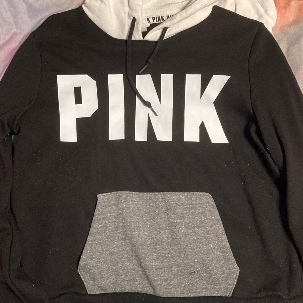 Pink pull over hoodie